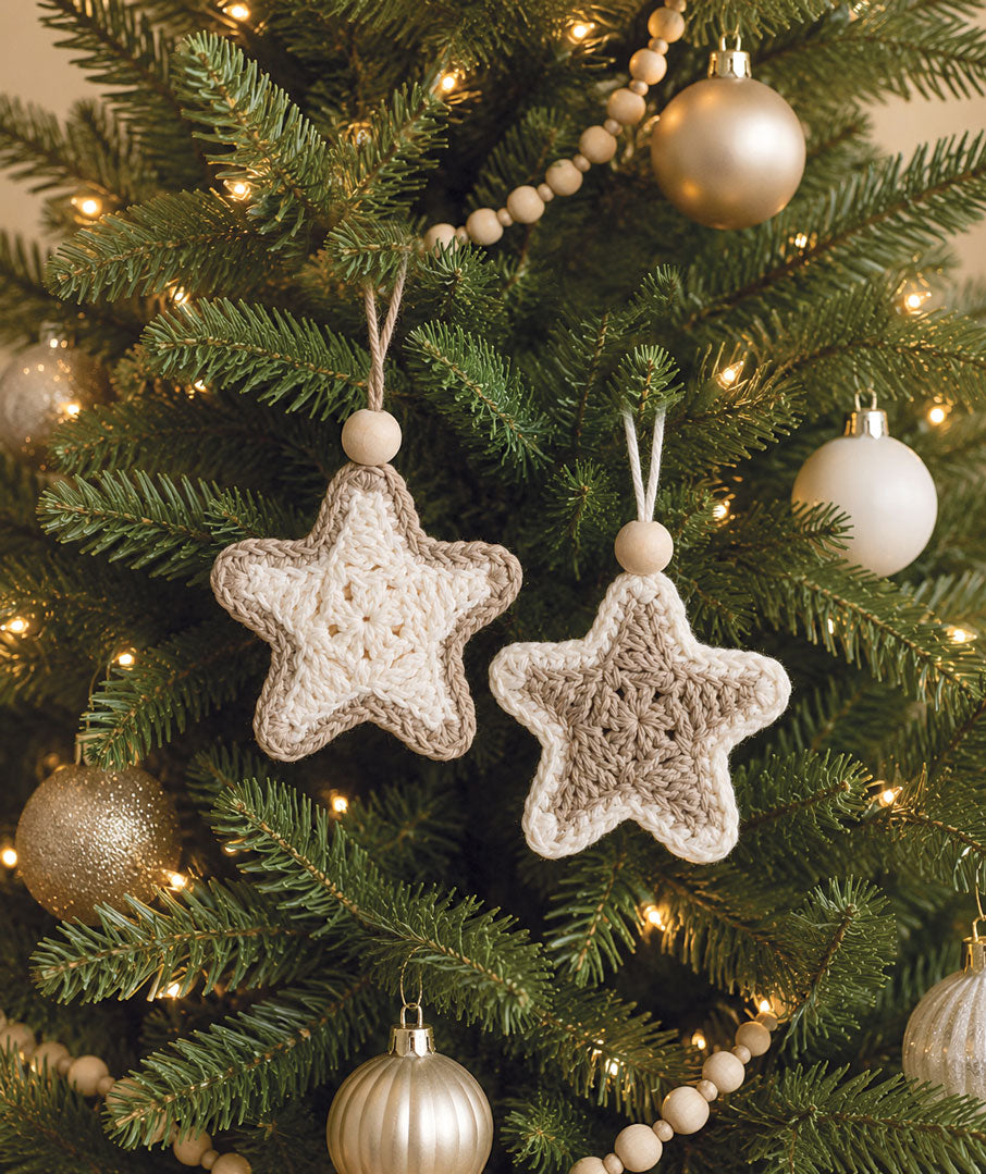 Crocheted Star Ornaments Kit