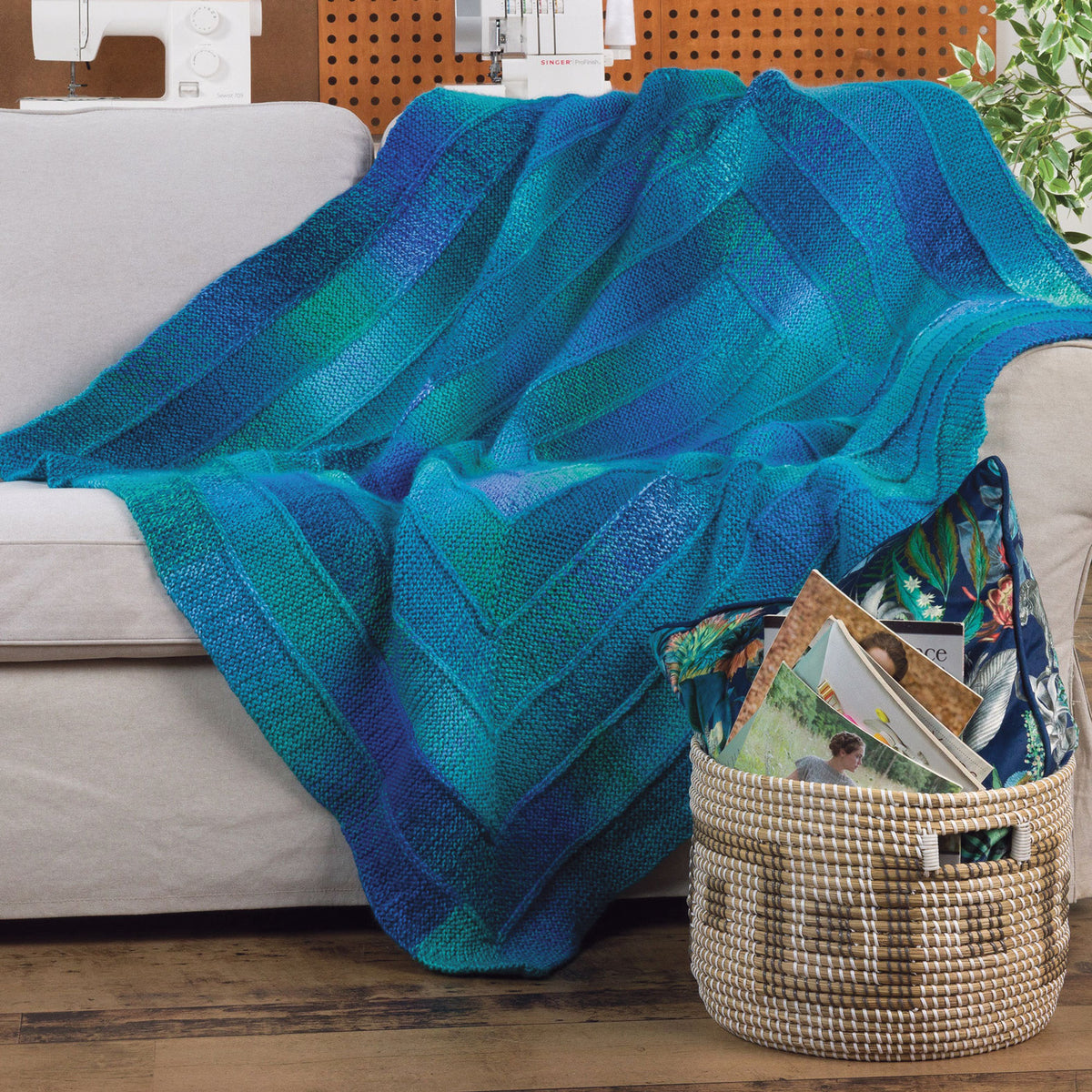 Concentric Calm Knit Blanket