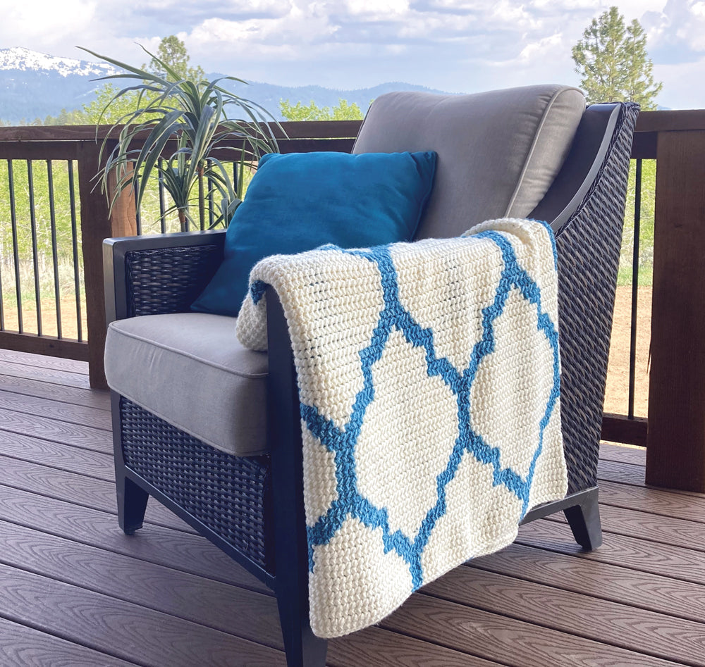 Arabesque Geometric Blanket