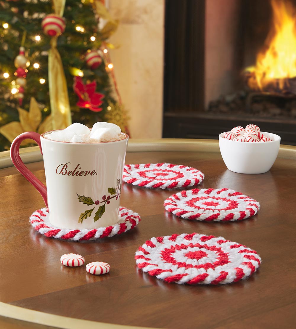 Sweet Mint Coasters Crochet Kit