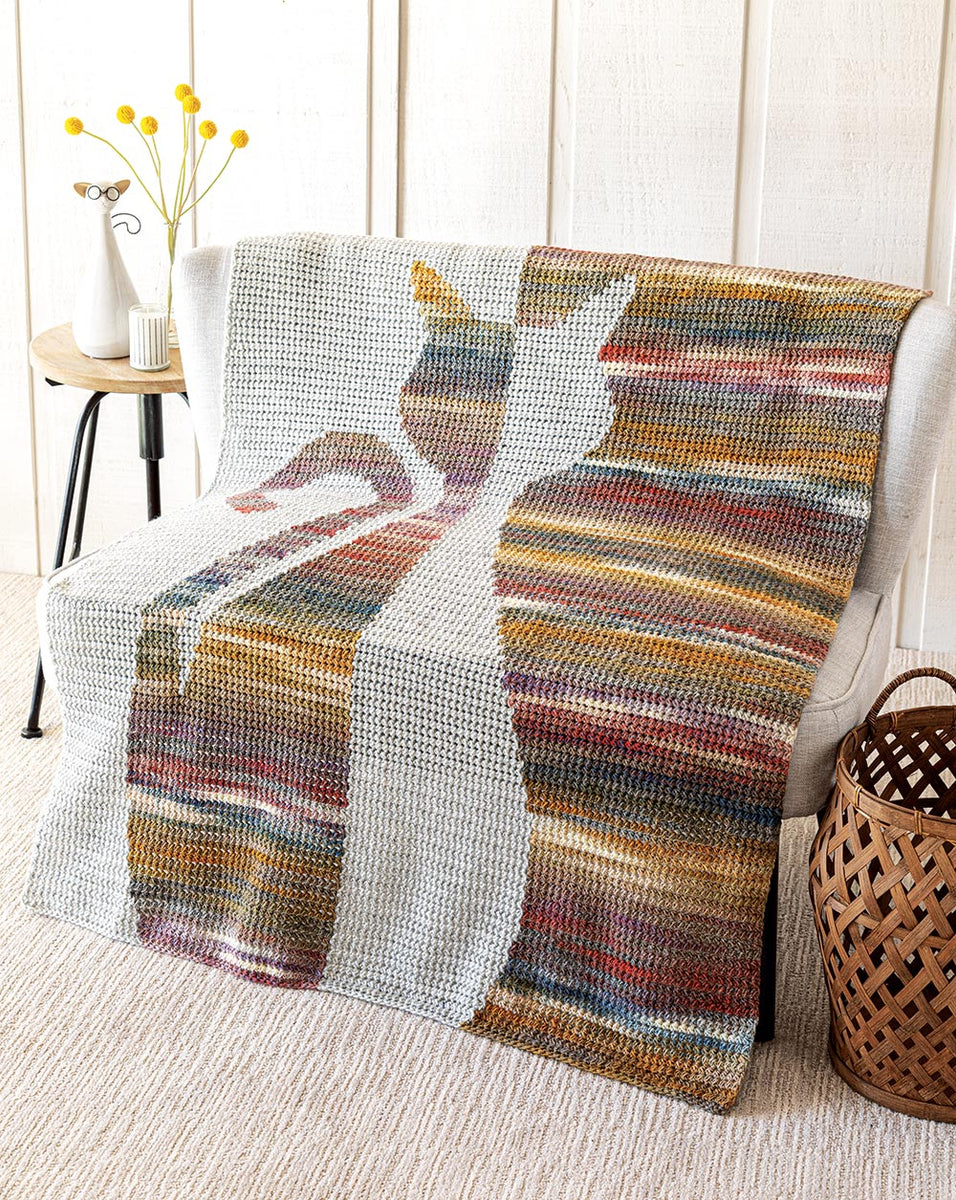 The Cat's Meow Blanket - Premier and Red Heart Yarns