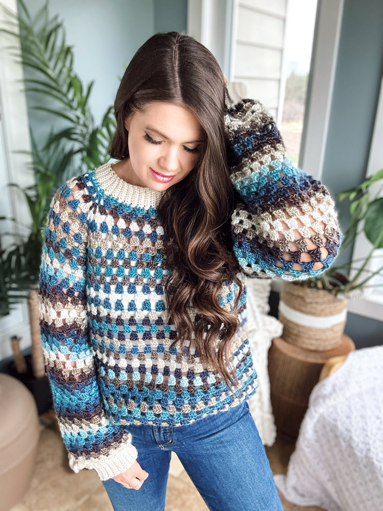 Pull au crochet Granny Pop