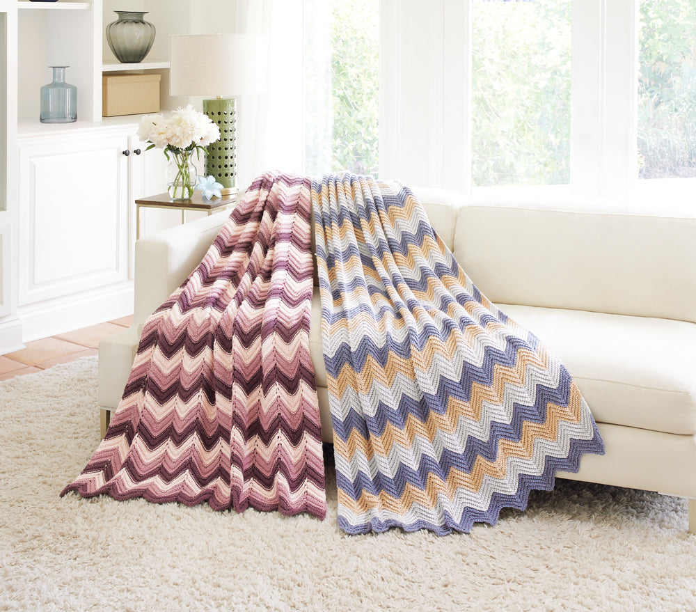 Knit or Crochet Ripple Afghan