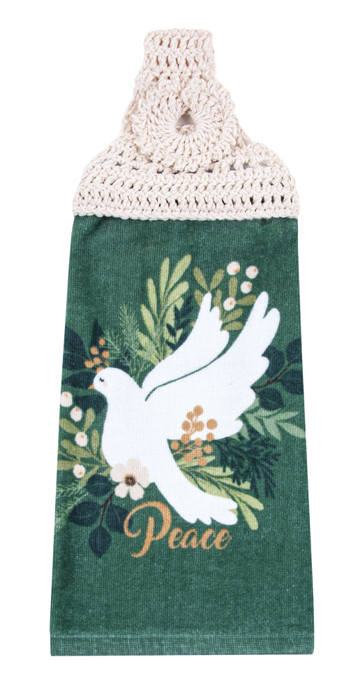Peace Dove Towel Topper
