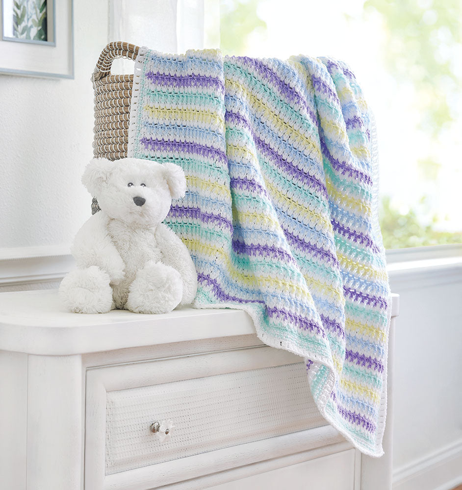 Twisted Cluster Baby Blanket