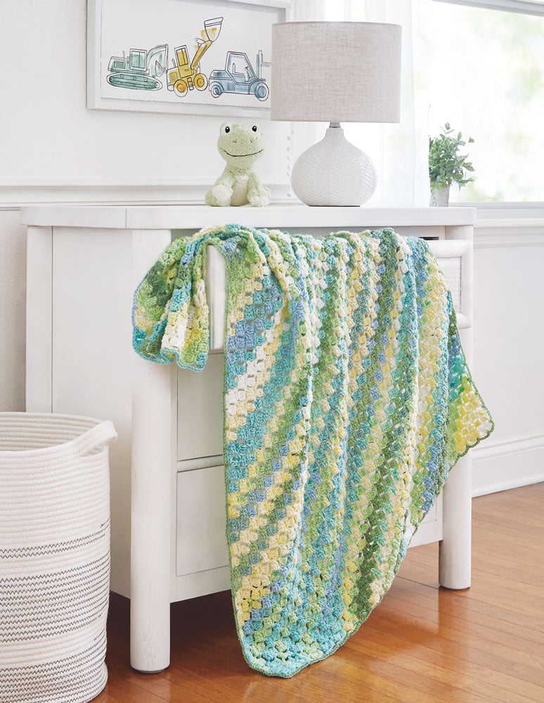 Corner to Corner Clusters Baby Blanket