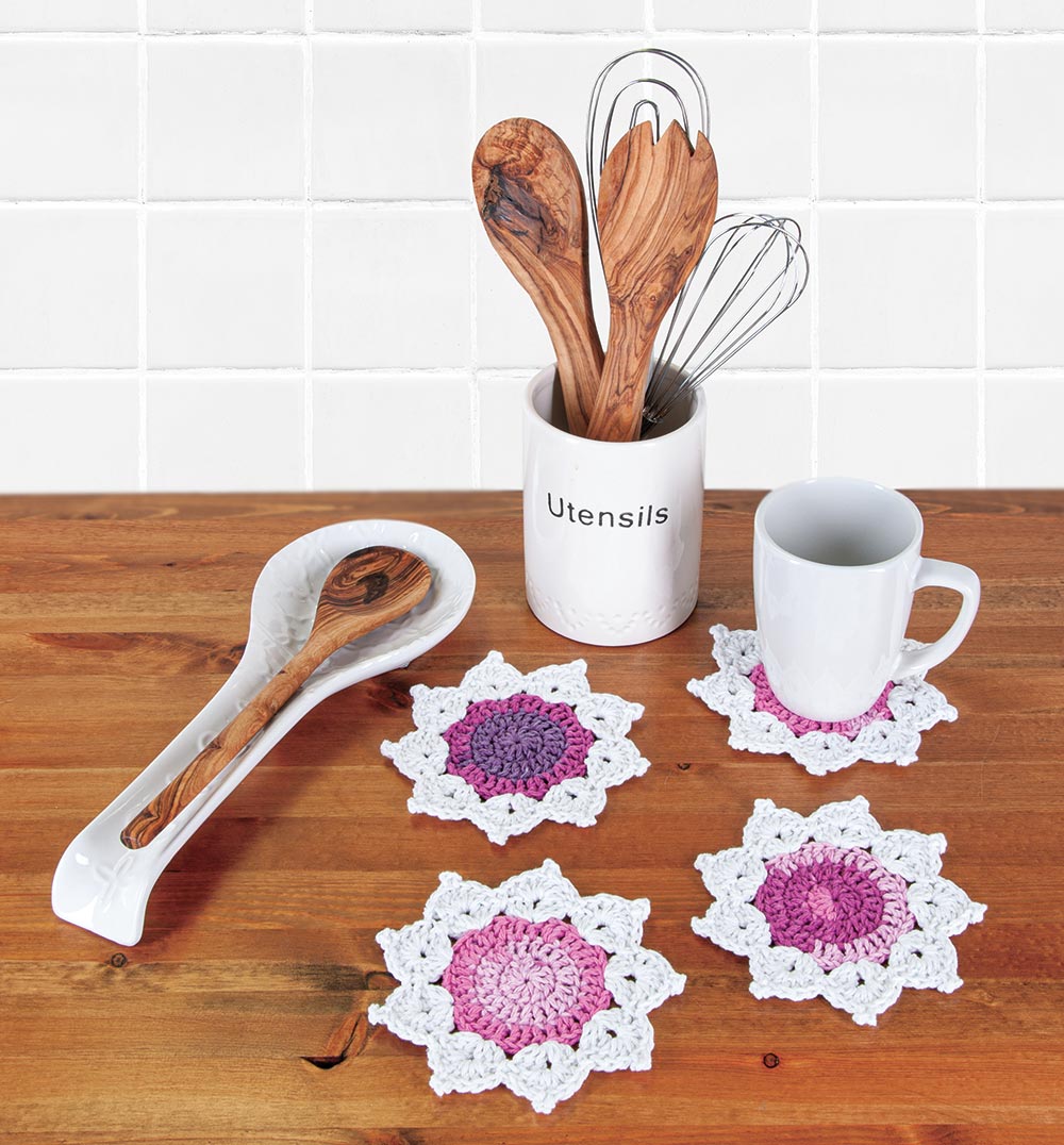 Spring Coasters Crochet Kit