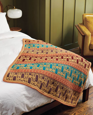 Mosaic Stripes Throw