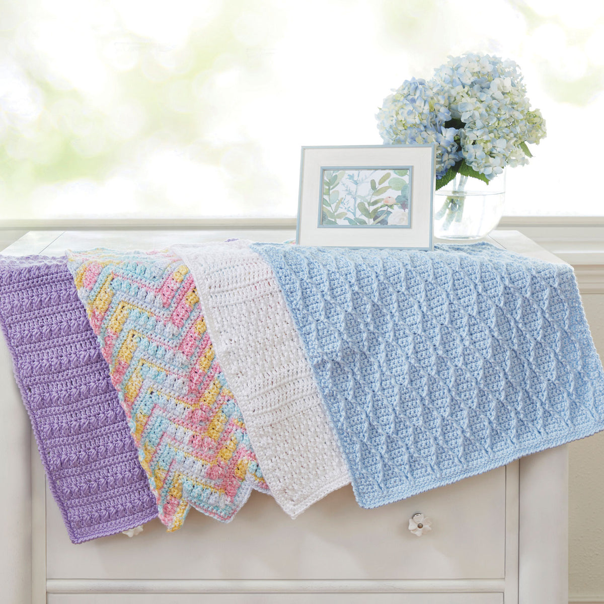 Set of Crochet Car Seat Blankets