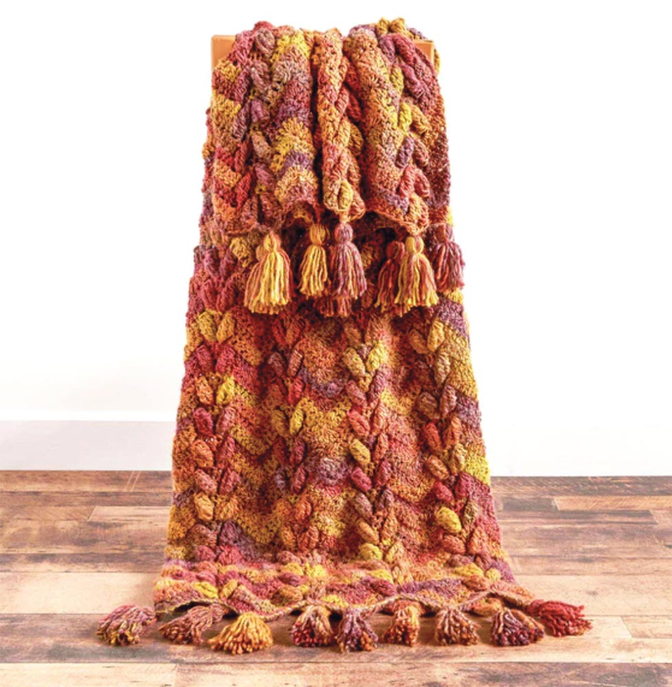 Waves & Leaves Crochet Blanket Kit