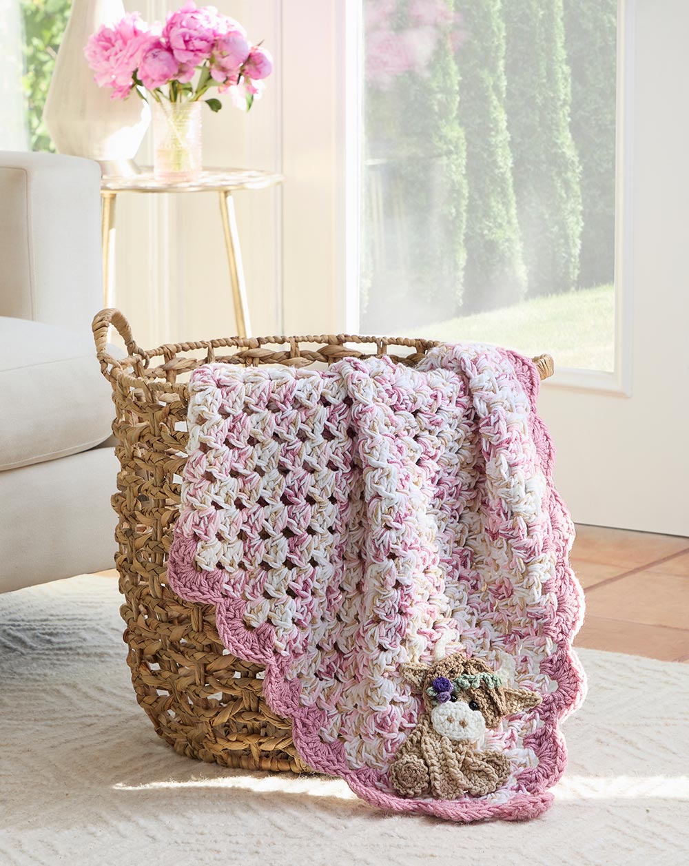 Highland Cow Blanket & Hat