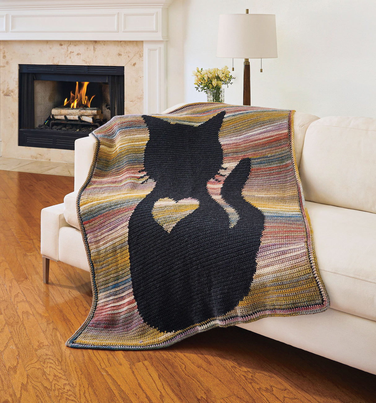 Purrfect Heart Blanket