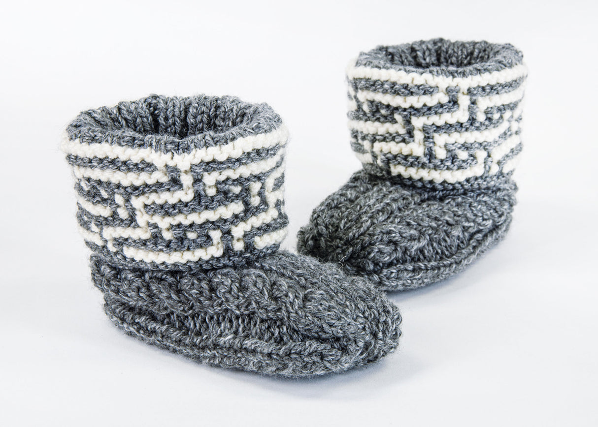 Mosaic Cabled Slippers