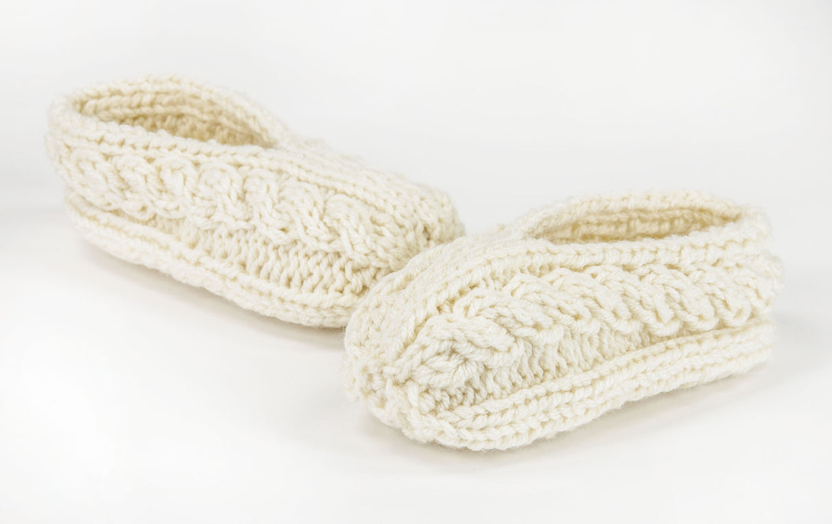 Mosaic Cabled Slippers