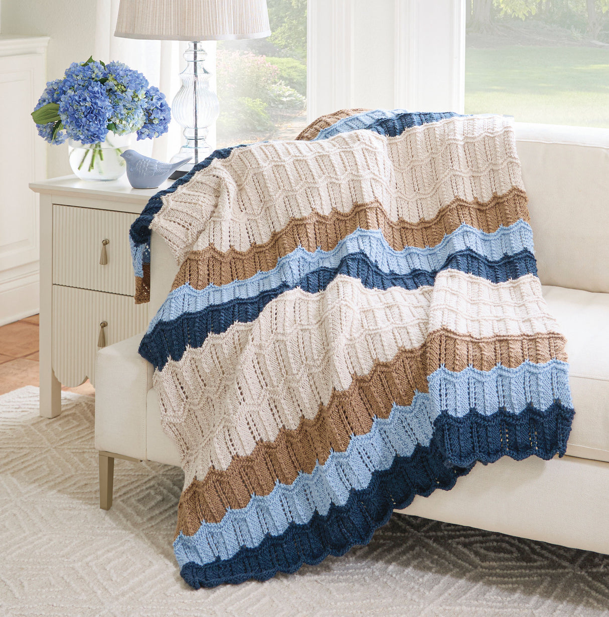 Rippled Tranquility Blanket