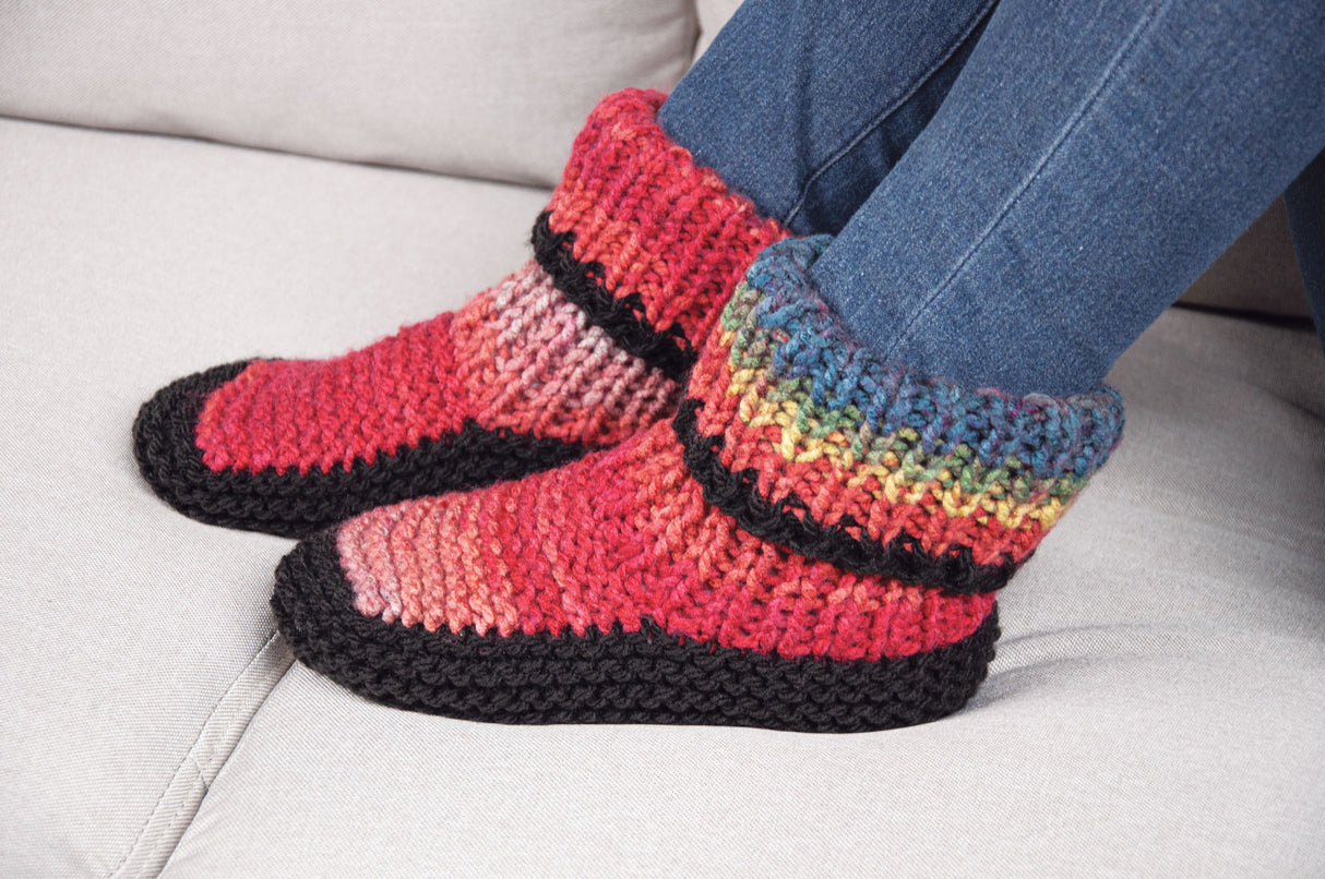Colorful Knit Slippers