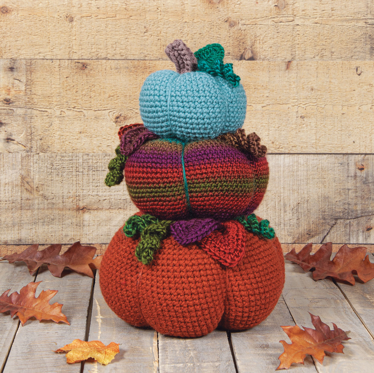 Fall Pumpkin Stack Crochet Kit