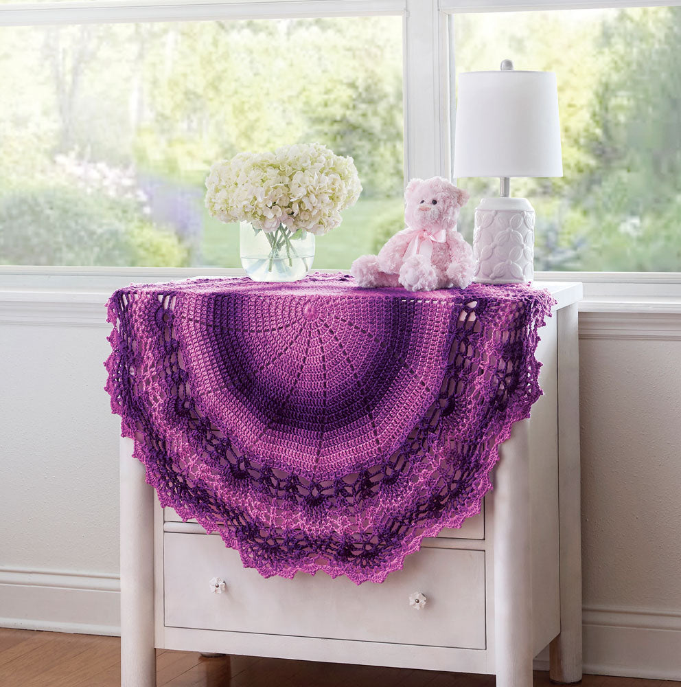 Pineapple Border Baby Crochet Blanket