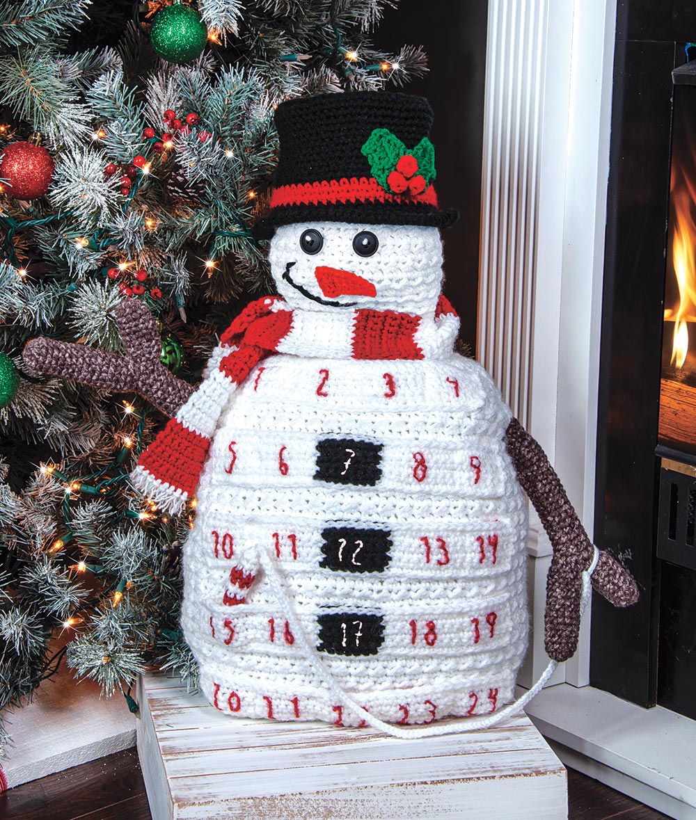 Snowman Crochet Countdown Calendar Pattern