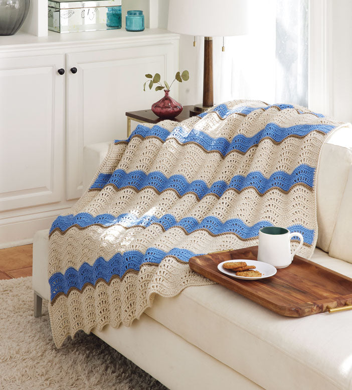 Rolling Ripples Throw