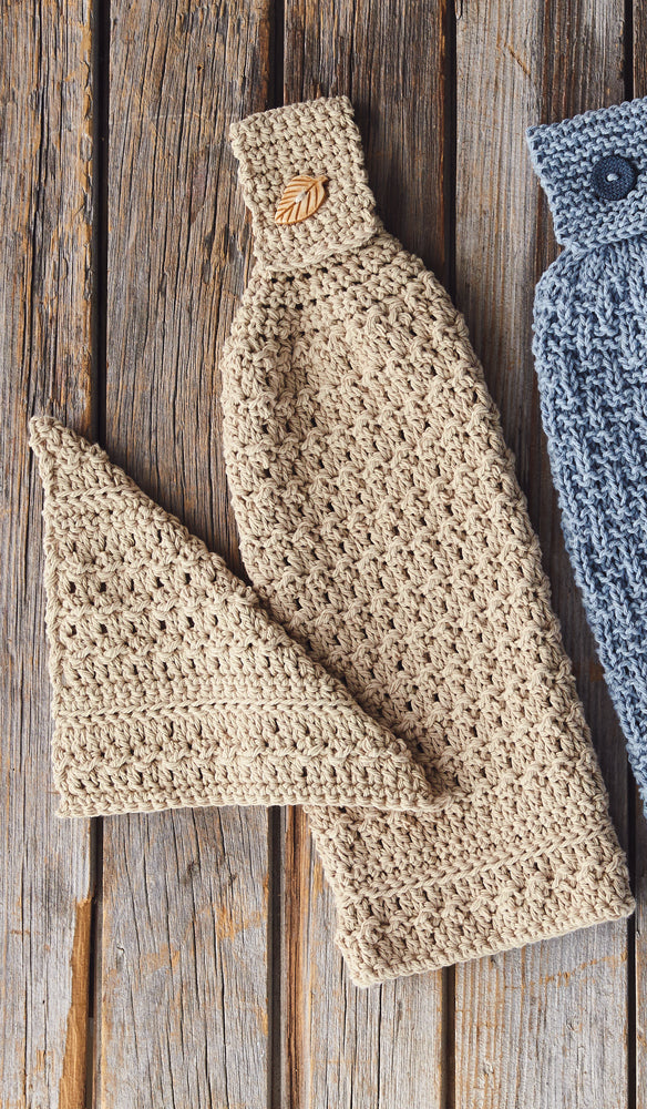 Juego de toalla y paño para platos - Ganchillo