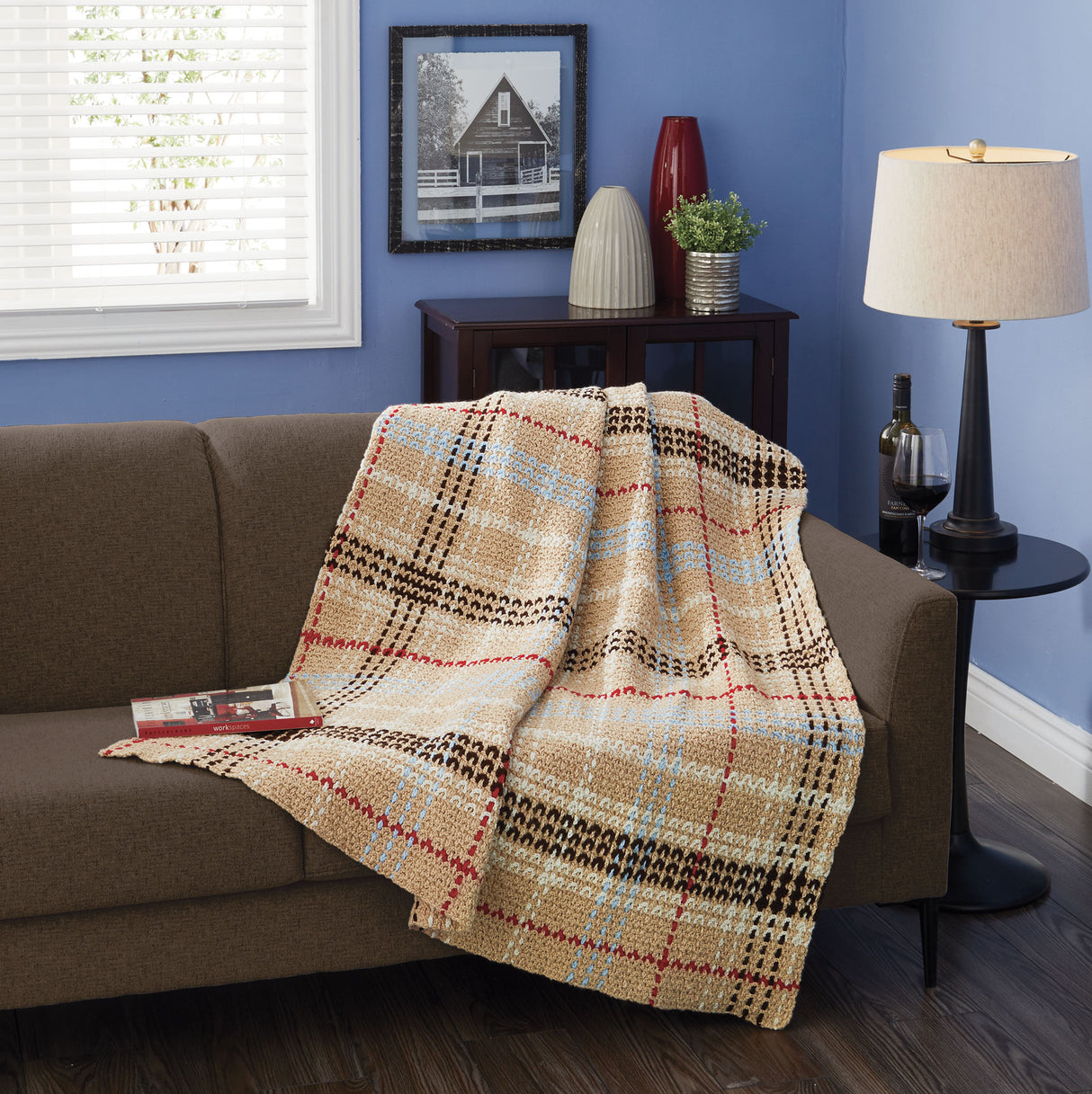 Patrón afgano de tartán de la ciudad de Ottawa