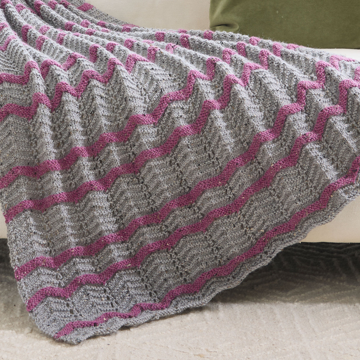Flip Side Knit Afghan