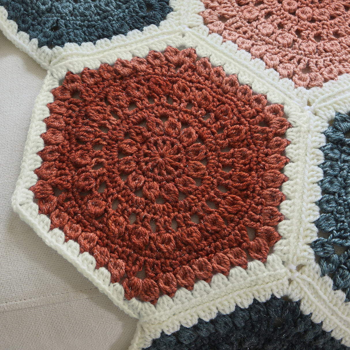 Honeycomb Path Crochet Blanket