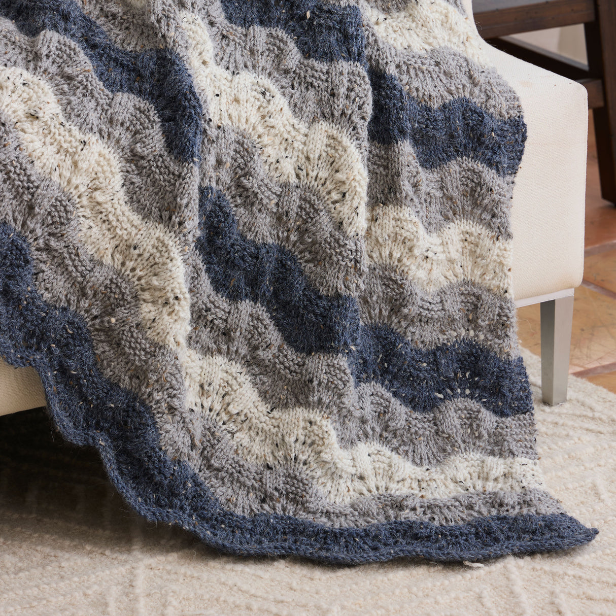 Beachwood Waves Knit Throw