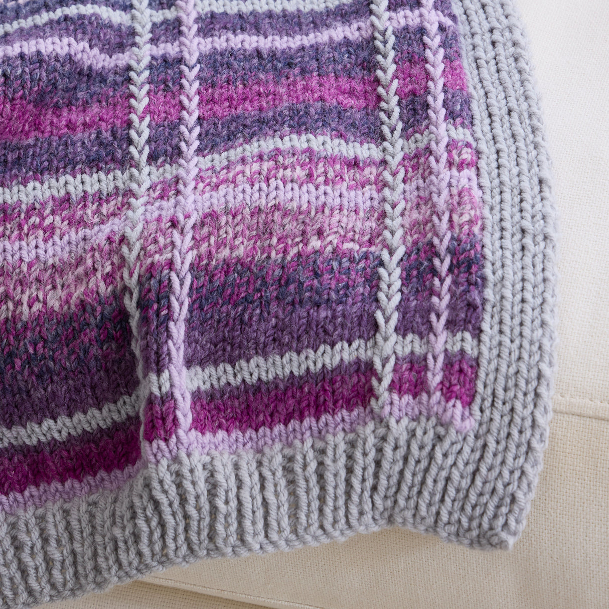 Mad for Plaid Knit Blanket