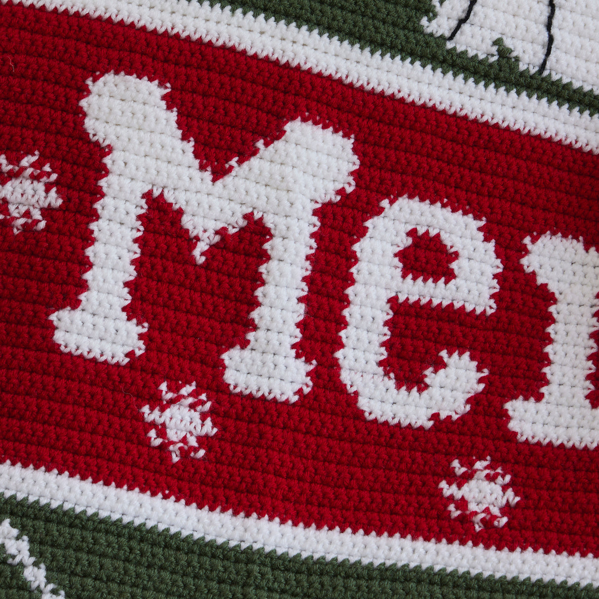 Meowy Christmas Crochet Blanket