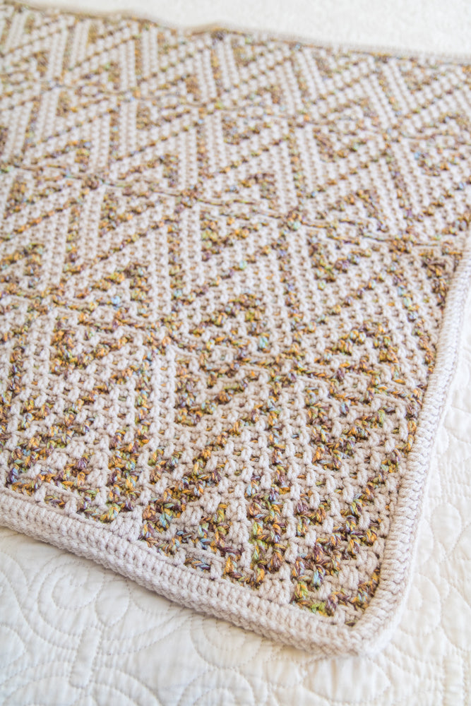 Mosaic Crochet Baby Blanket