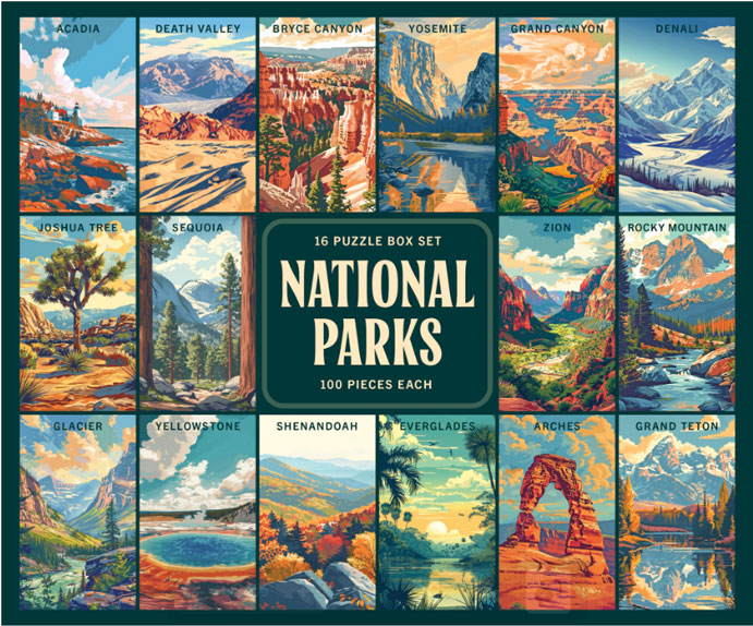 National Parks Jigsaw Puzzle Box Set