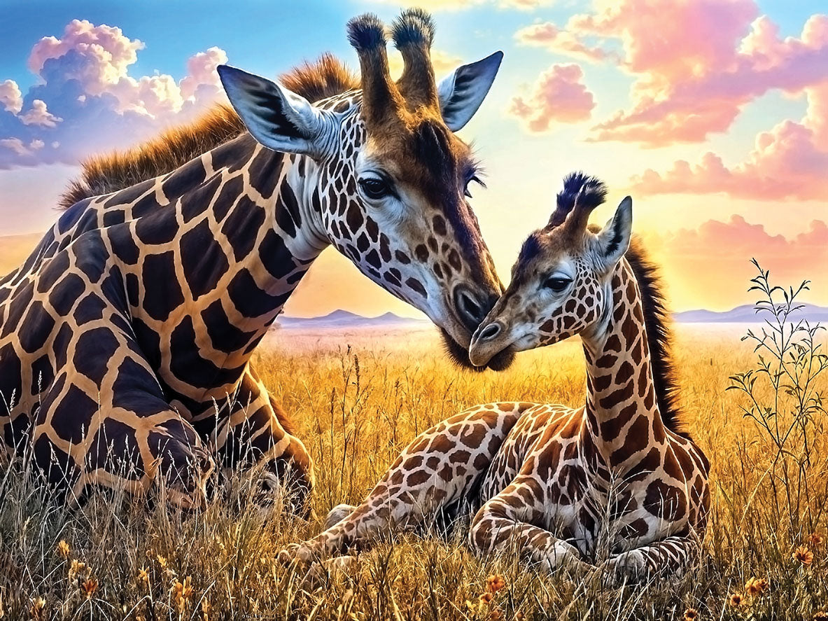 Giraffe Meadow Jigsaw Puzzle