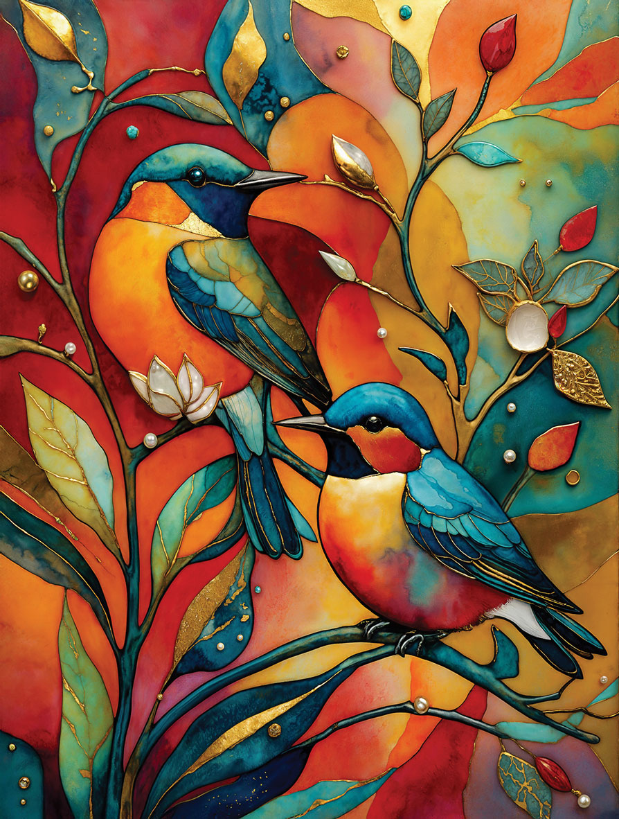 Birds Together Forever Jigsaw Puzzle