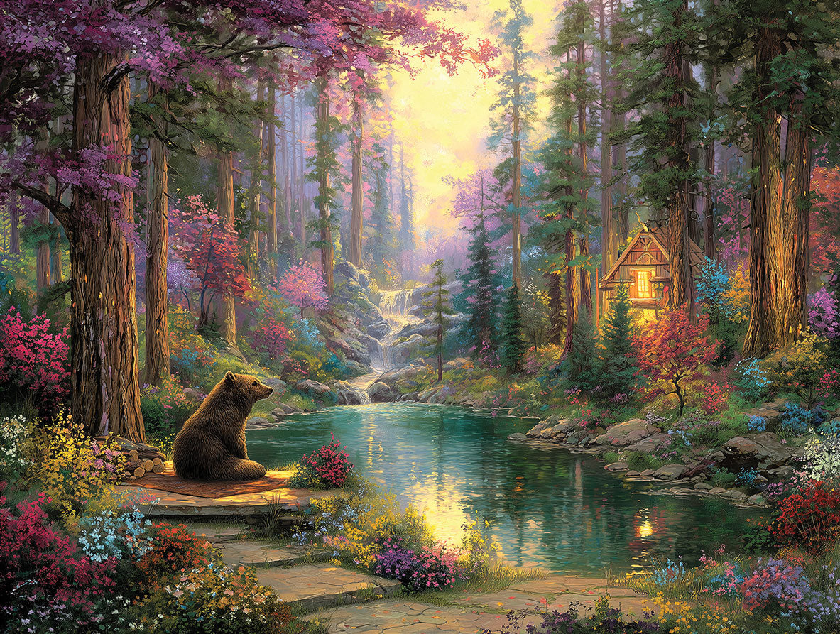 A Bear in the Woods Jigsaw Puzzle