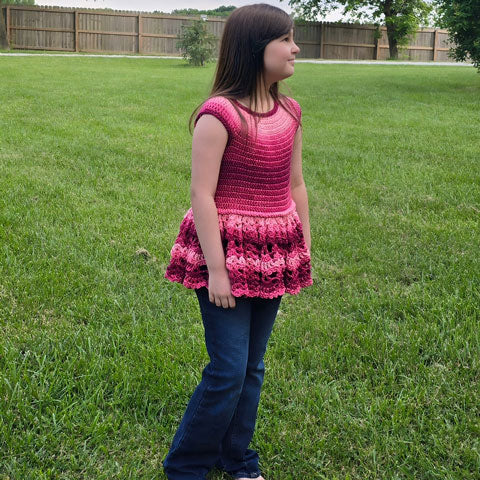 One Golden Glance Ruffled Top