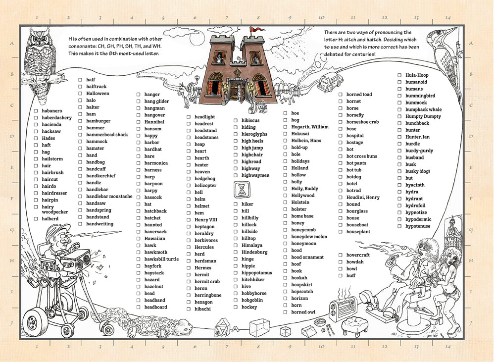 Amazing A-Z AlphaQuest Seek & Find Challenge Puzzle Book