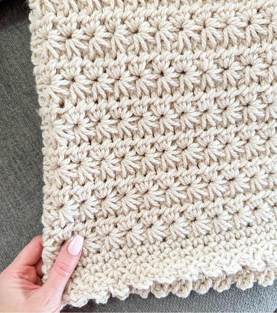 Chunky Star Stitch Blanket
