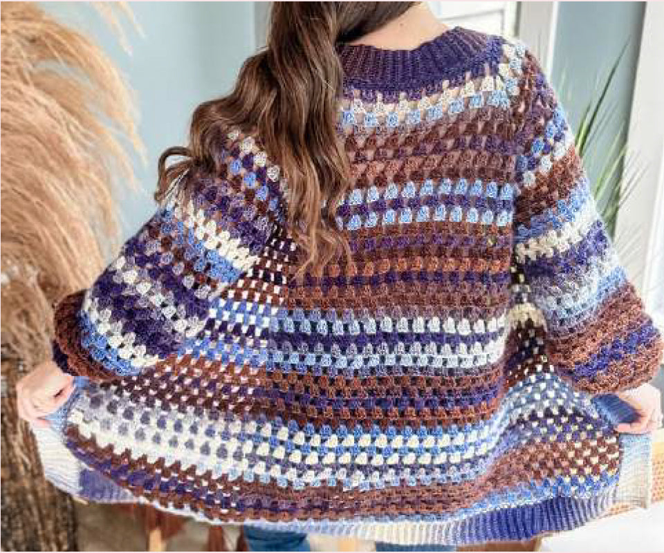 Granny Pop Crochet Cardigan