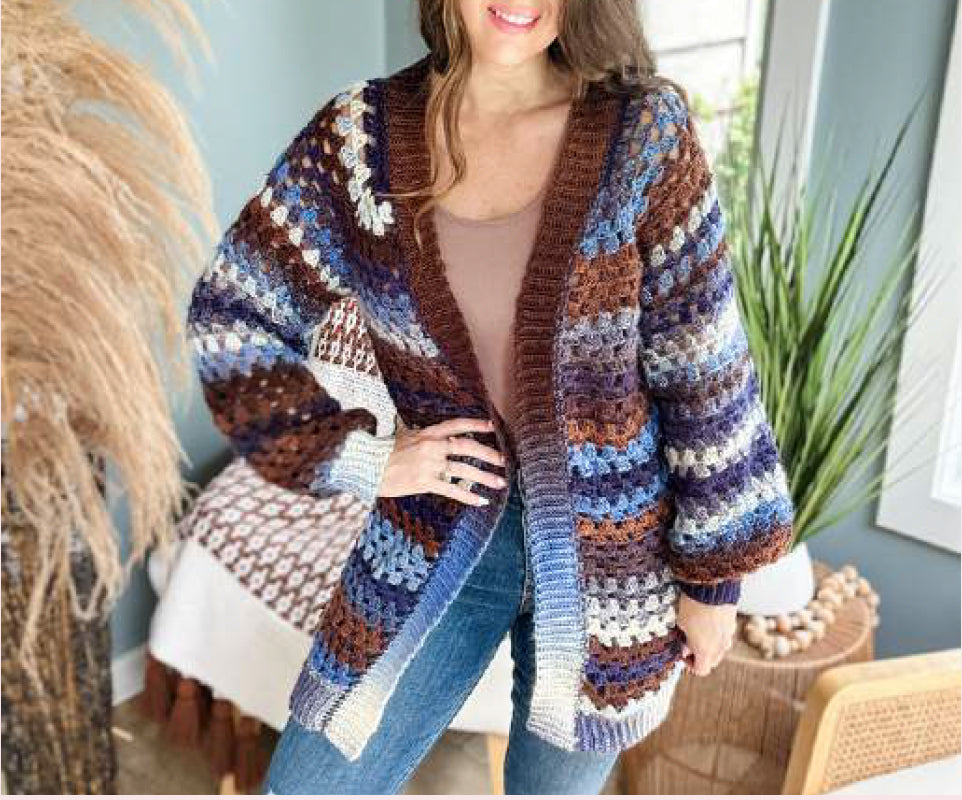 Granny Pop Crochet Cardigan