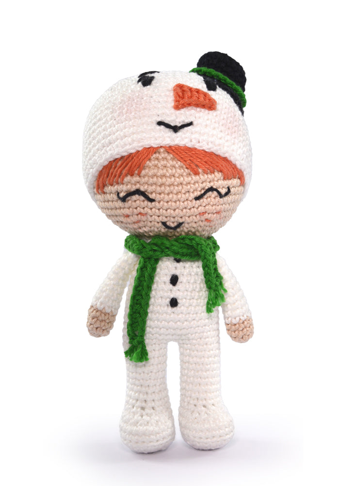 DIY Snowman Amigurumi Knit & Crochet Kit