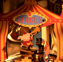 Sunset Carnival Wood Model Kit