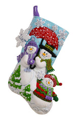 Frosty Family Felt Stocking Kit