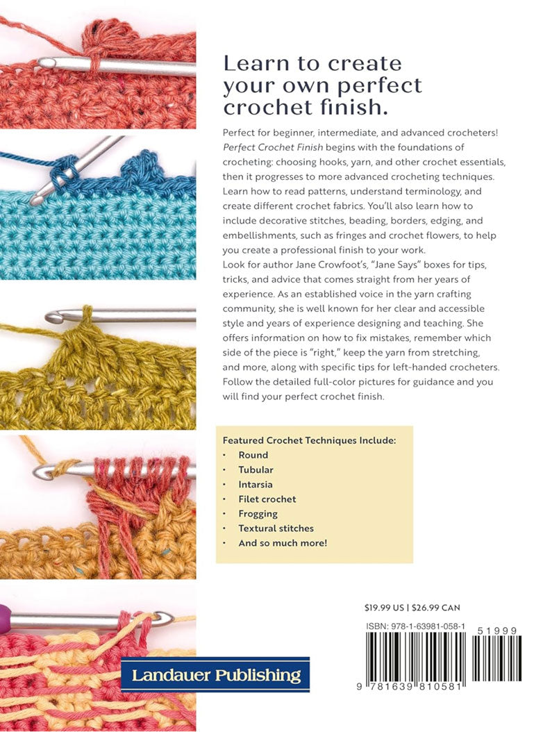 Perfect Crochet Finish Book by Jane Crowfoot