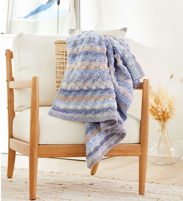 Sideways Bobble Crochet Throw
