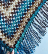 Feathered Fall Crochet Shawl