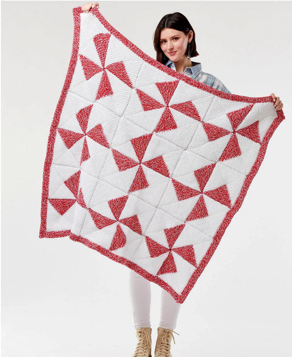 Peppermint Knit Blanket