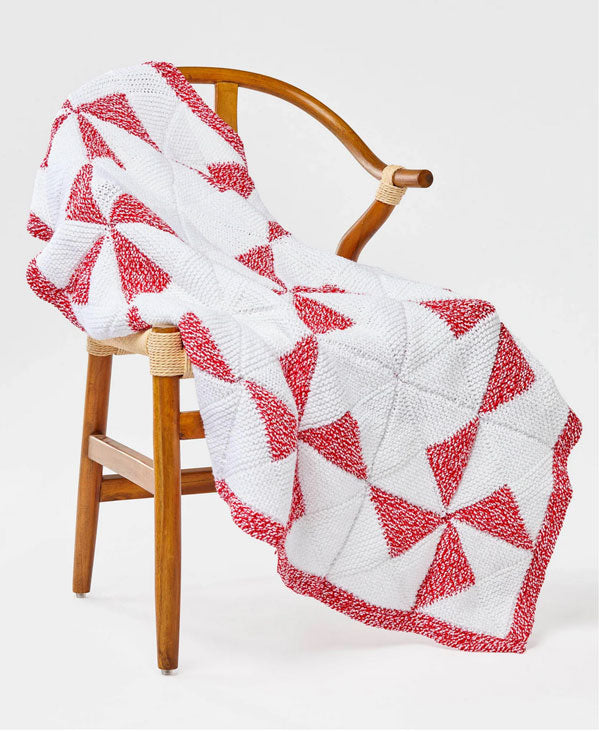 Peppermint Knit Blanket