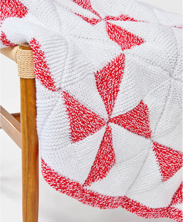 Peppermint Knit Blanket